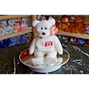 TY Beanie Baby - Maple the Bear (Canada Exclusive) | MWMT | Vintage | Rare